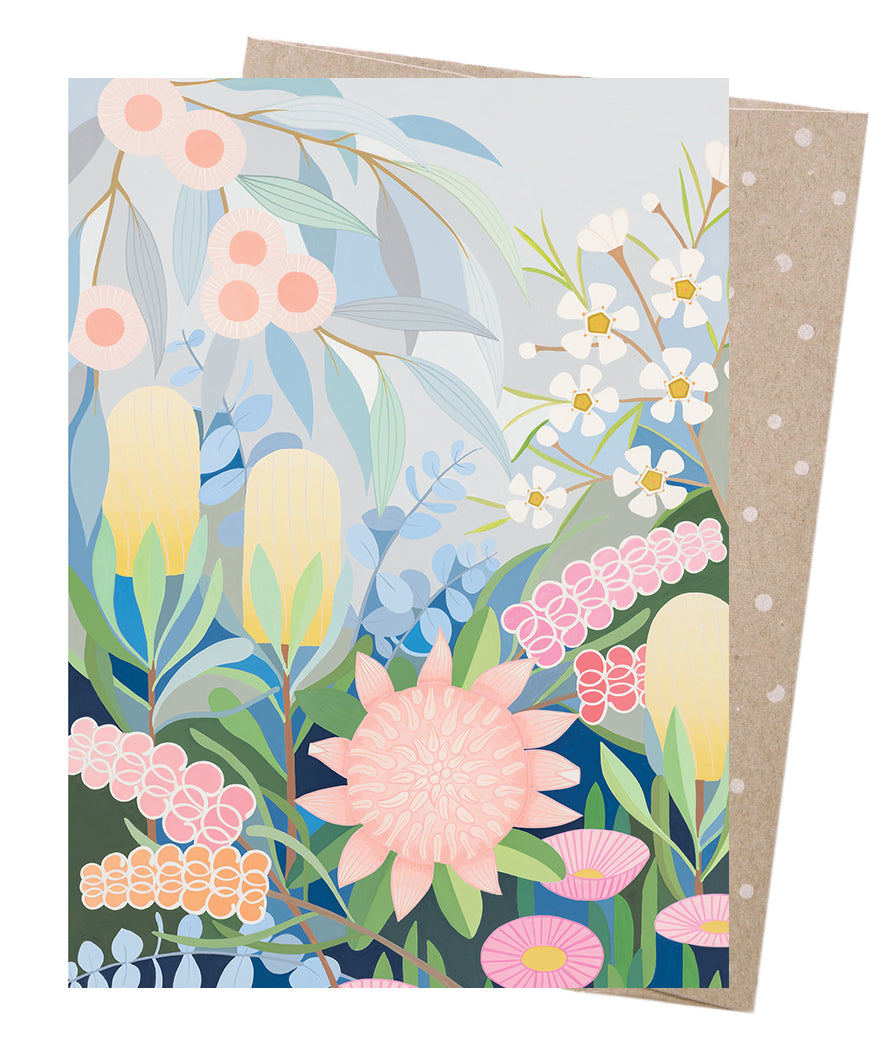 Bush Florals Assorted Greeting Cards - Mixed wildflower design