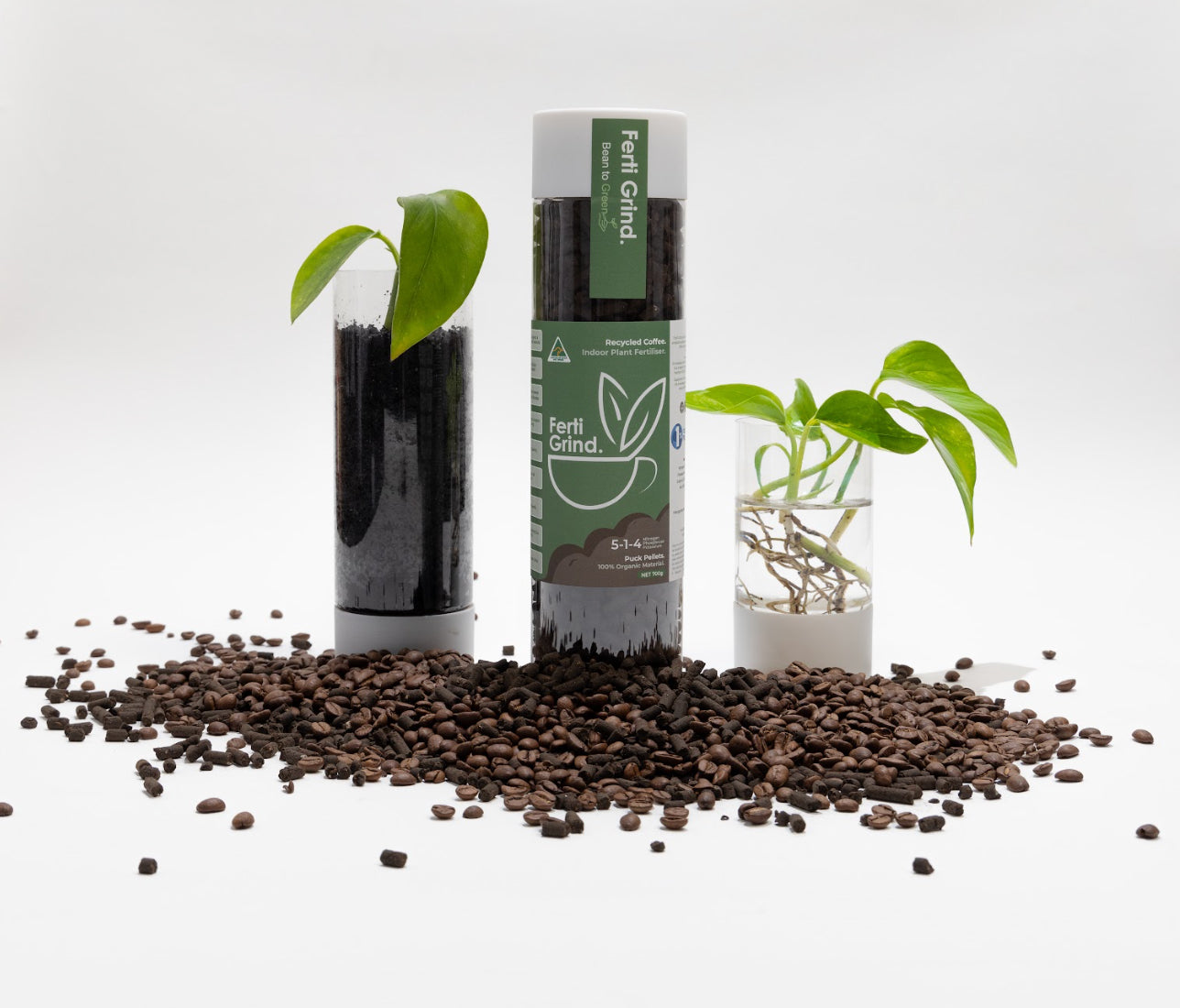 Ferti Grind Indoor Plant Fertiliser - Recycled Coffee Puck Pellets 700g