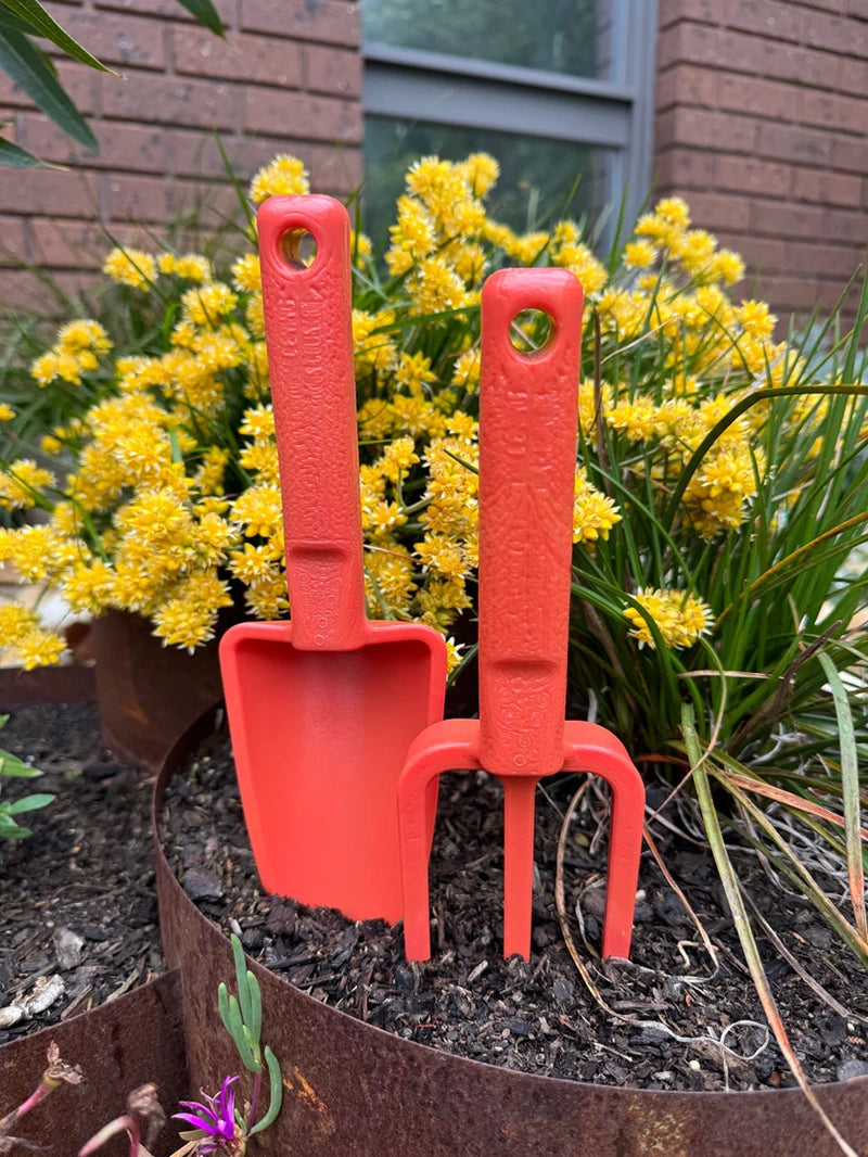 Gardening on Country recycled gardening tools combo - Dingo Orange