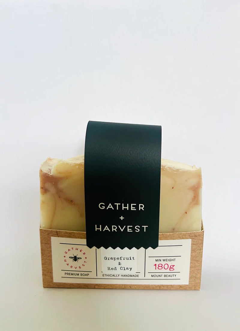 Grapefruit & Australian Pink Clay Natural Handmade Soap