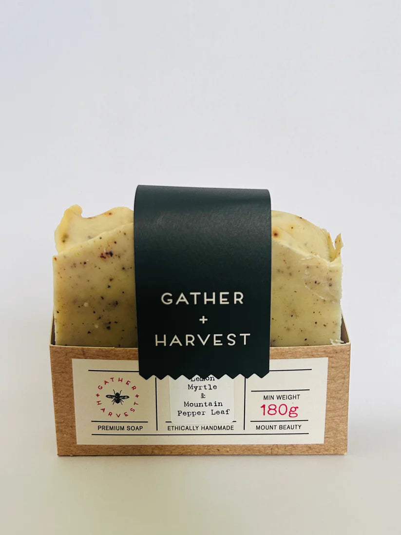 Handmade Natural Soap - Lemon Myrtle & Mountain Pepper Leaf
