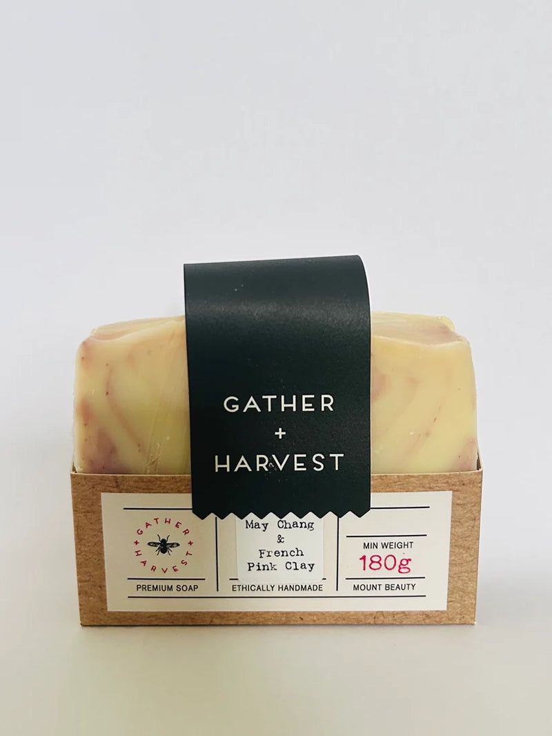 May Chang and French Pink Clay Natural Handmade Soap