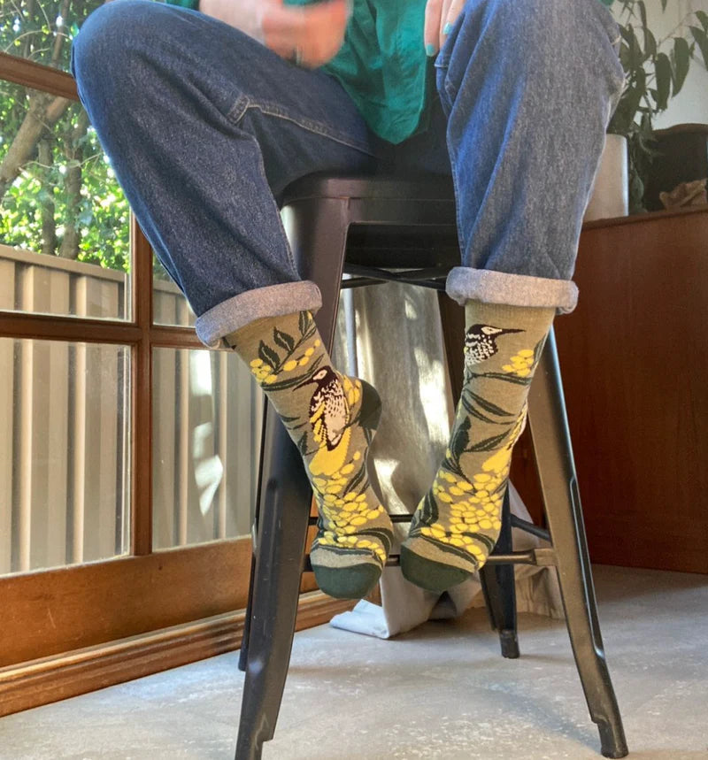 Australian made Regent Honeyeater Socks