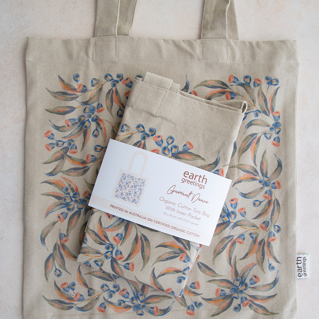 Tote Bag With Pocket - Gumnut Dance