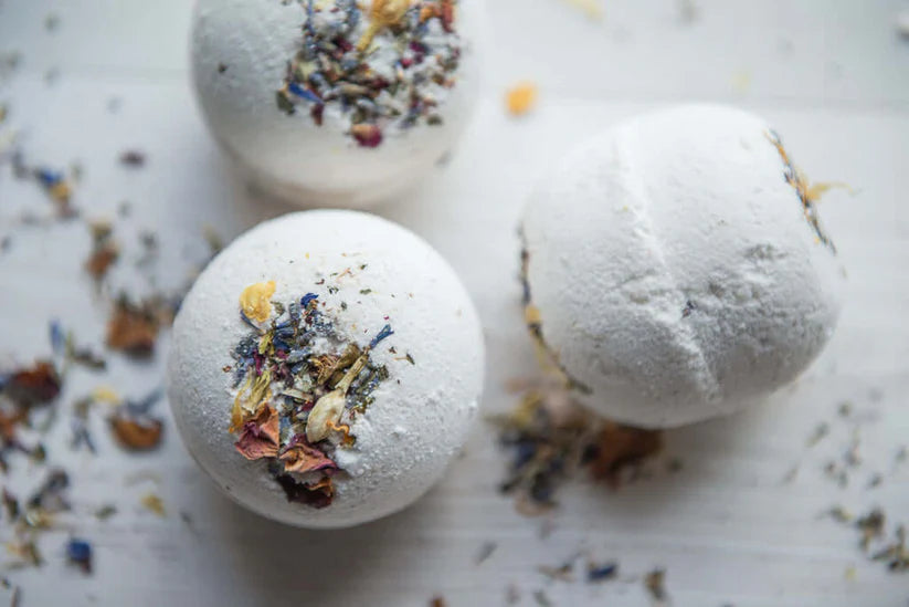 Natural Vegan Bath Bomb - Lavender & French Kaolin Clay