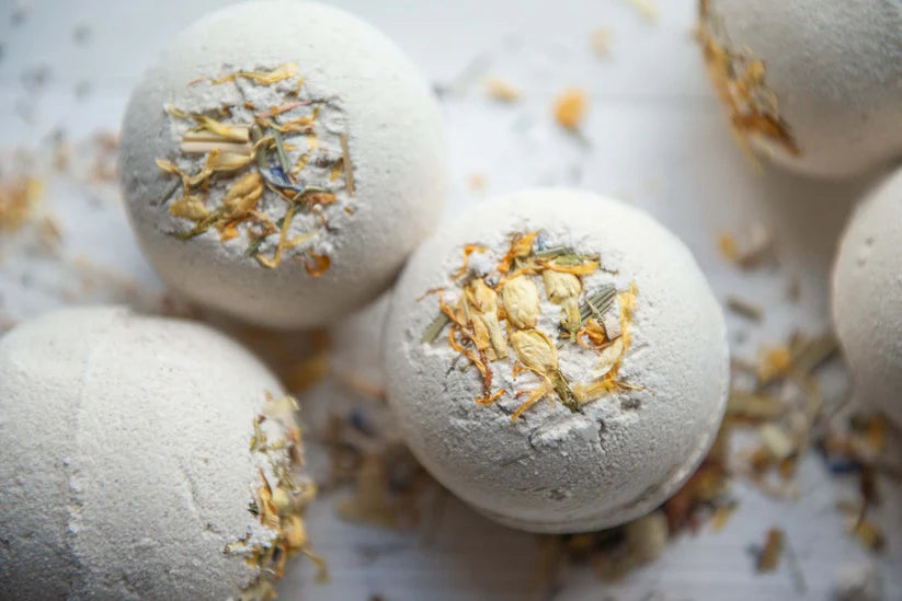 Natural Vegan Bath Bomb - Lemongrass & French Green Clay